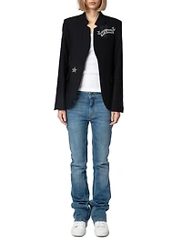 Embellished Structured Blazer