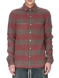Plaid Wool Overshirt