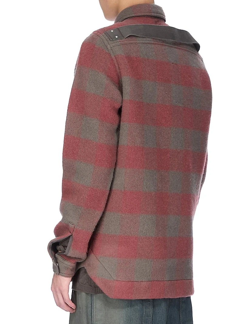 Plaid Wool Overshirt