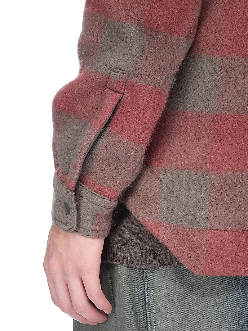 Plaid Wool Overshirt
