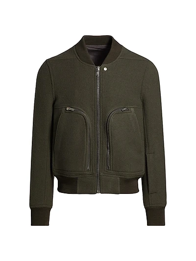 Bauhaus Flight Wool Bomber Jacket