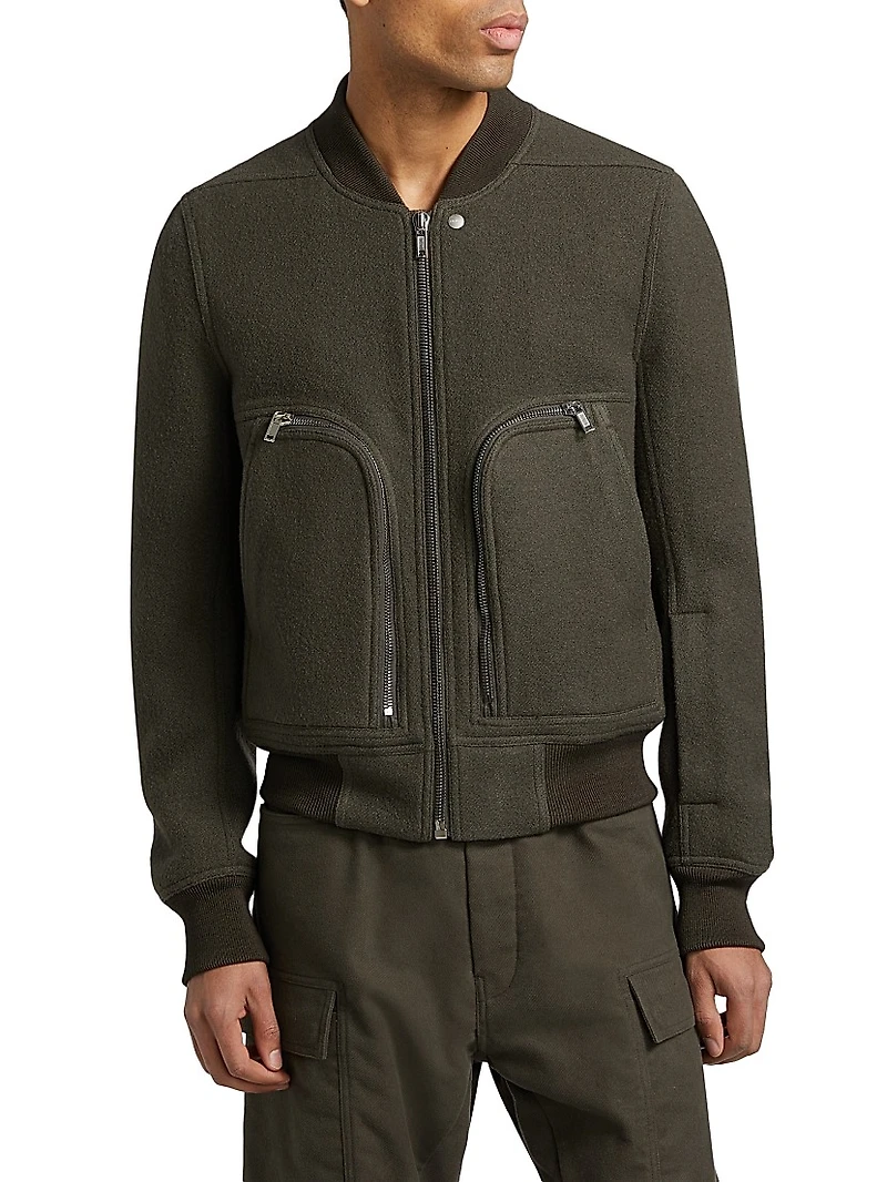 Bauhaus Flight Wool Bomber Jacket