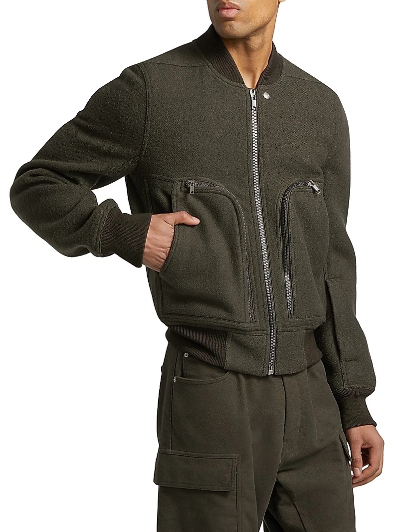 Bauhaus Flight Wool Bomber Jacket