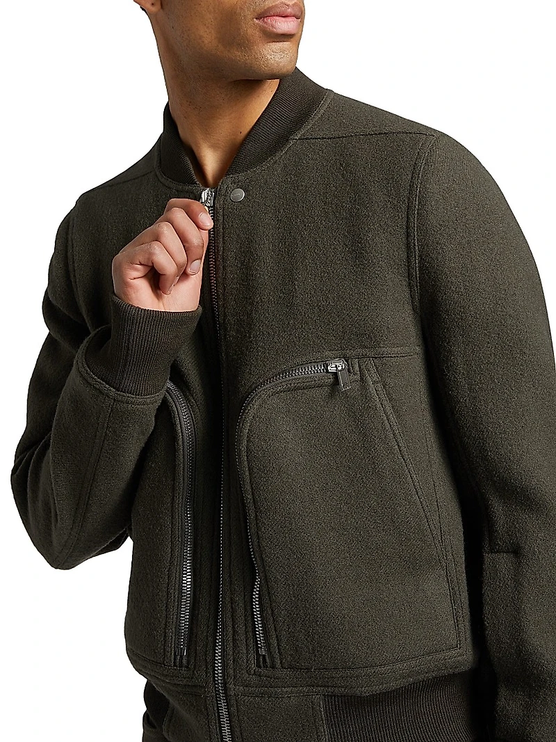 Bauhaus Flight Wool Bomber Jacket