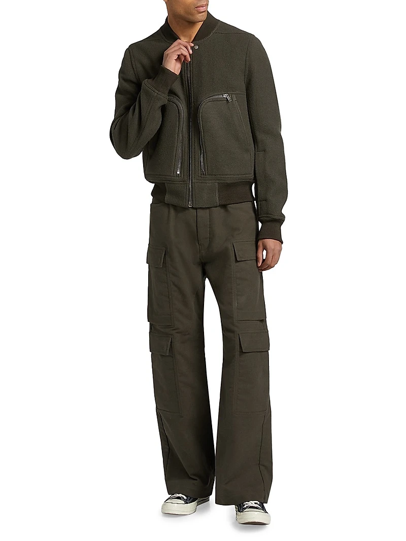 Bauhaus Flight Wool Bomber Jacket