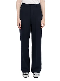 Panol Tailleur Strass Woven Wide-Leg Pants