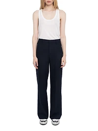 Panol Tailleur Strass Woven Wide-Leg Pants