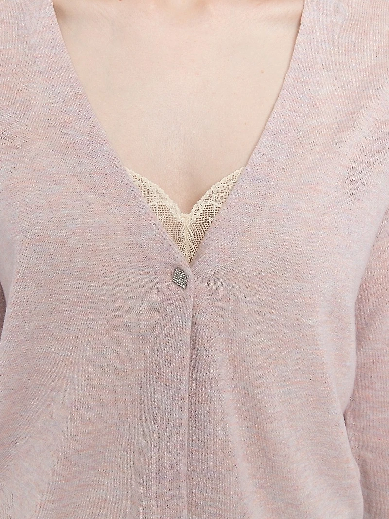 Manylla Cashmere V-Neck Cardigan