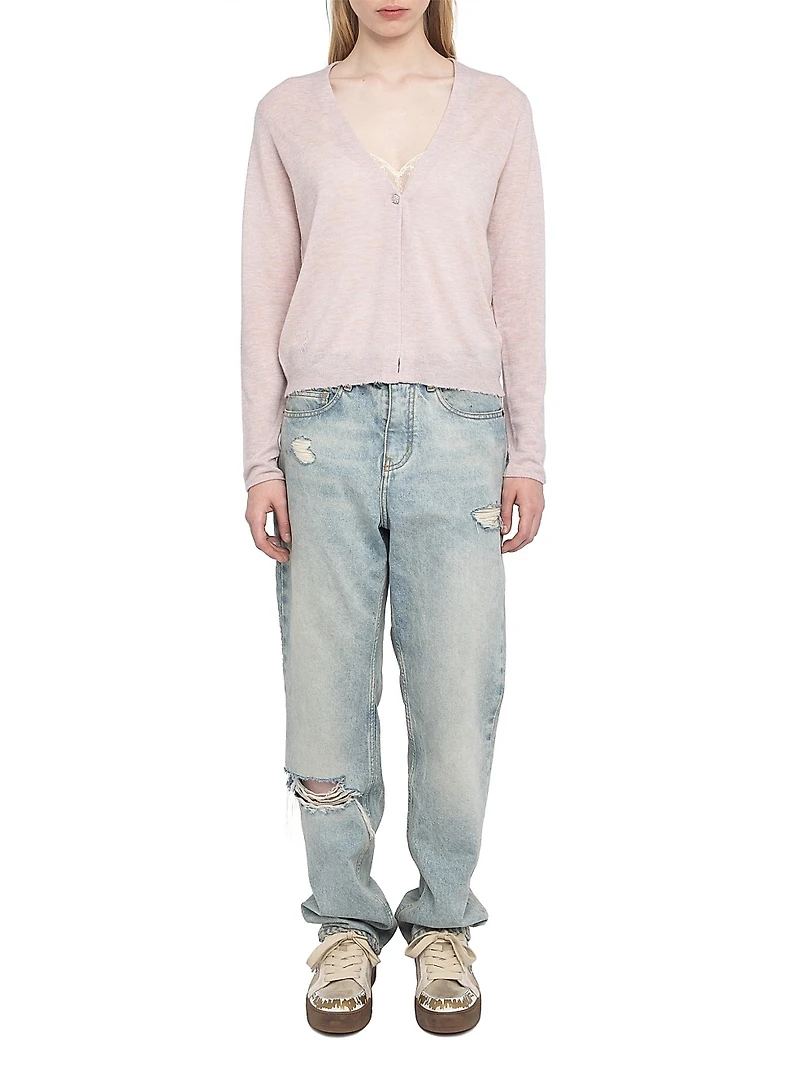 Manylla Cashmere V-Neck Cardigan