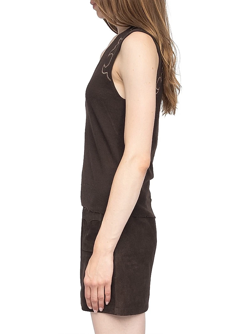 Vicky Embellished Cashmere Top