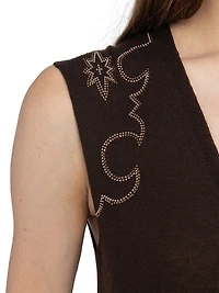 Vicky Embellished Cashmere Top