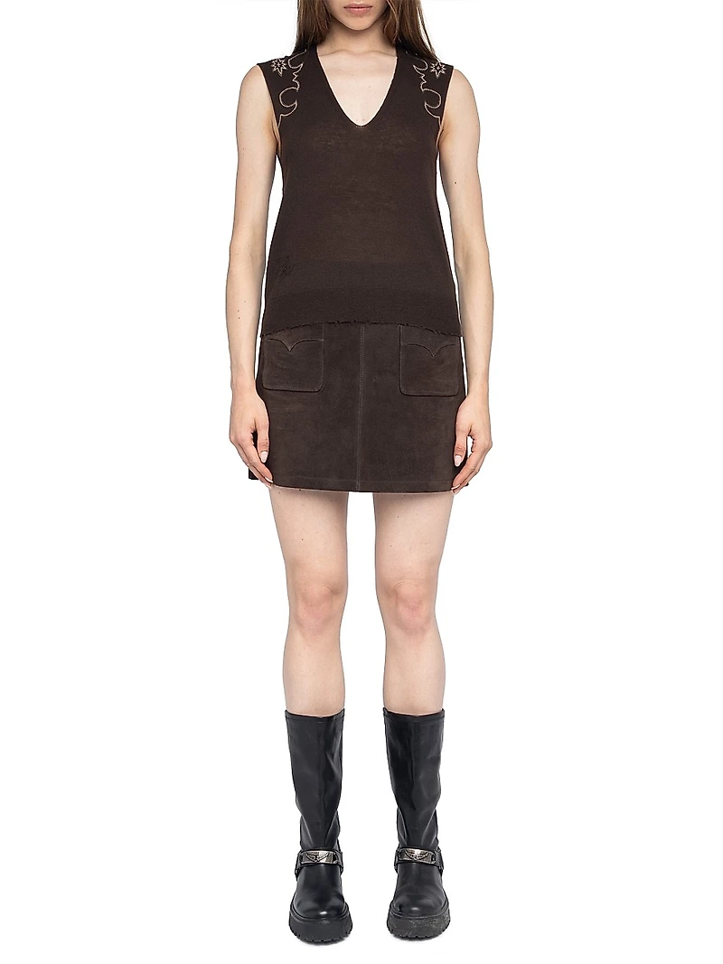 Vicky Embellished Cashmere Top