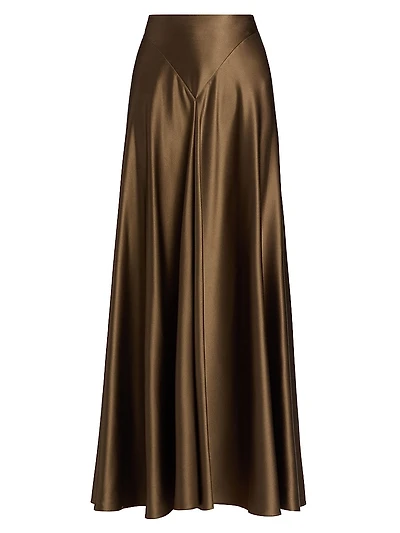 Ames Silk Maxi Skirt