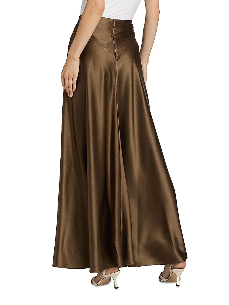 Ames Silk Maxi Skirt