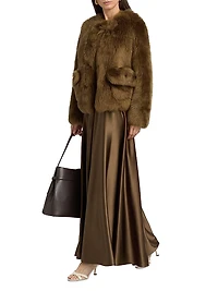 Ames Silk Maxi Skirt