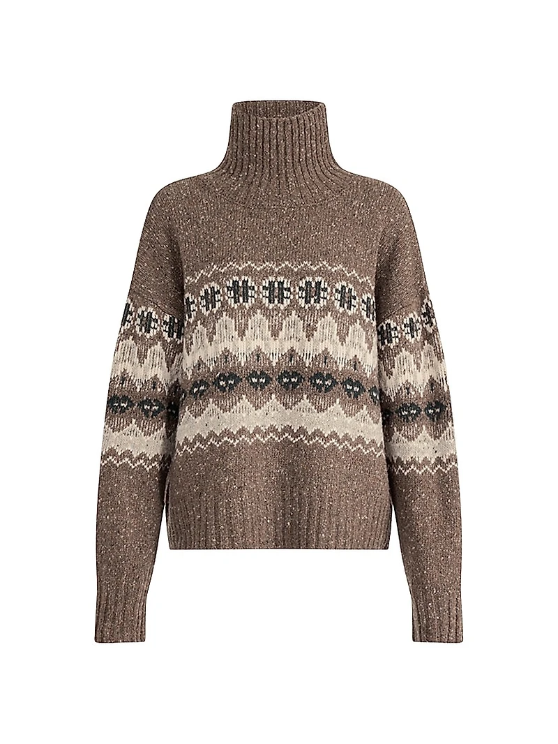 Cecie Fair Isle-Style Wool-Blend Sweater