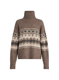 Cecie Fair Isle-Style Wool-Blend Sweater