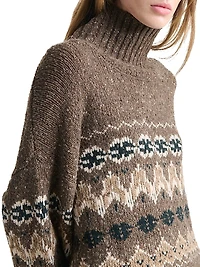 Cecie Fair Isle-Style Wool-Blend Sweater