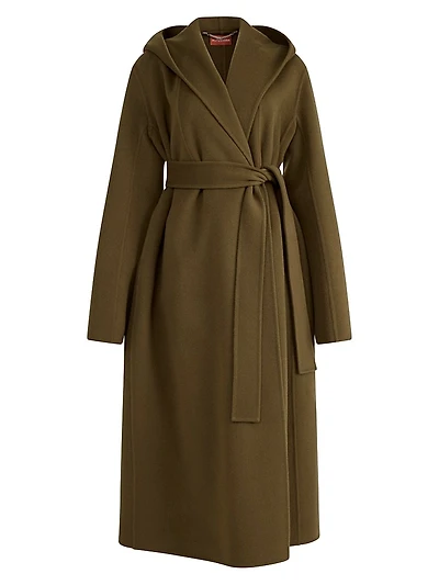 Cole Virgin Wool-Blend Hooded Coat