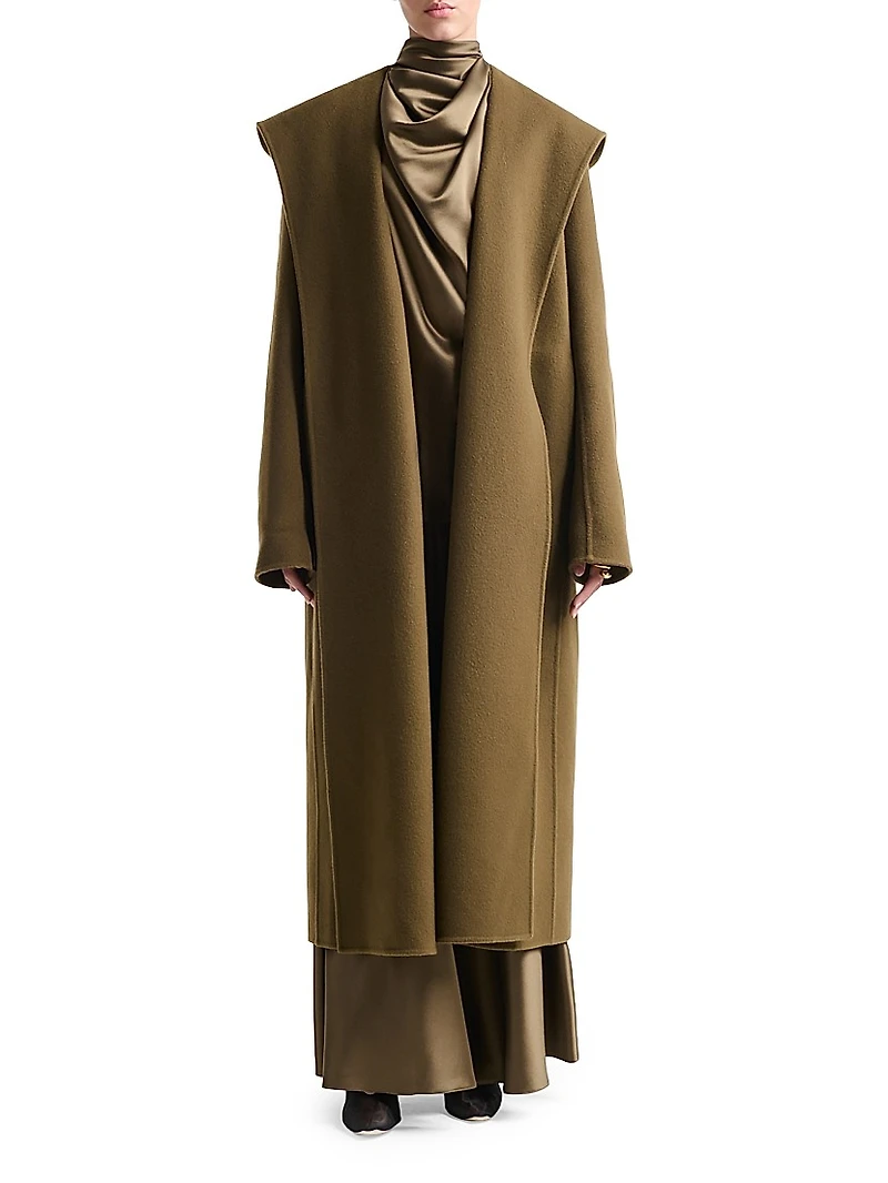 Cole Virgin Wool-Blend Hooded Coat