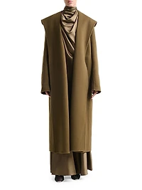 Cole Virgin Wool-Blend Hooded Coat