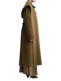 Cole Virgin Wool-Blend Hooded Coat