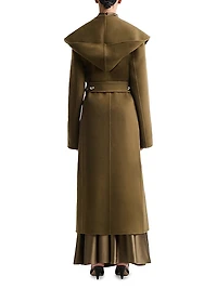 Cole Virgin Wool-Blend Hooded Coat