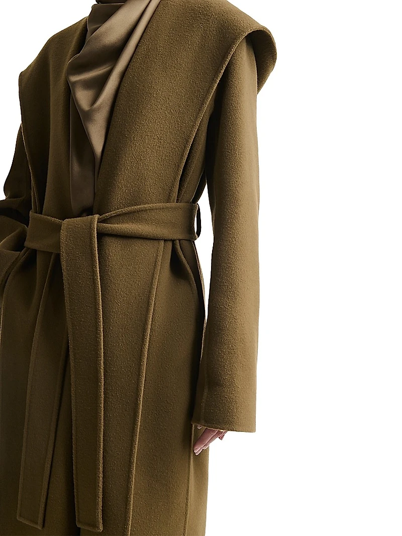 Cole Virgin Wool-Blend Hooded Coat