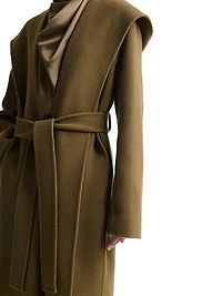 Cole Virgin Wool-Blend Hooded Coat