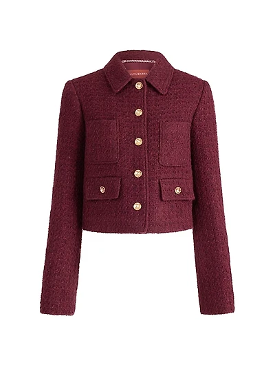 Astley Tweed Button-Front Jacket