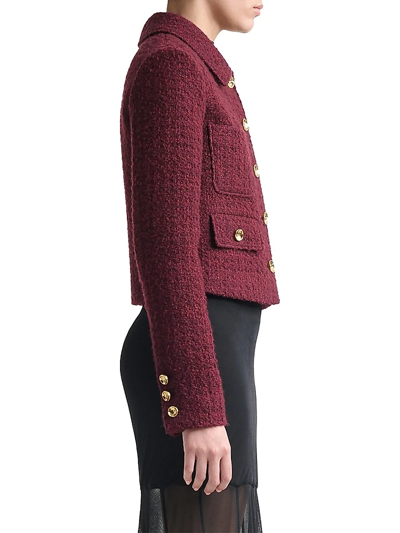 Astley Tweed Button-Front Jacket