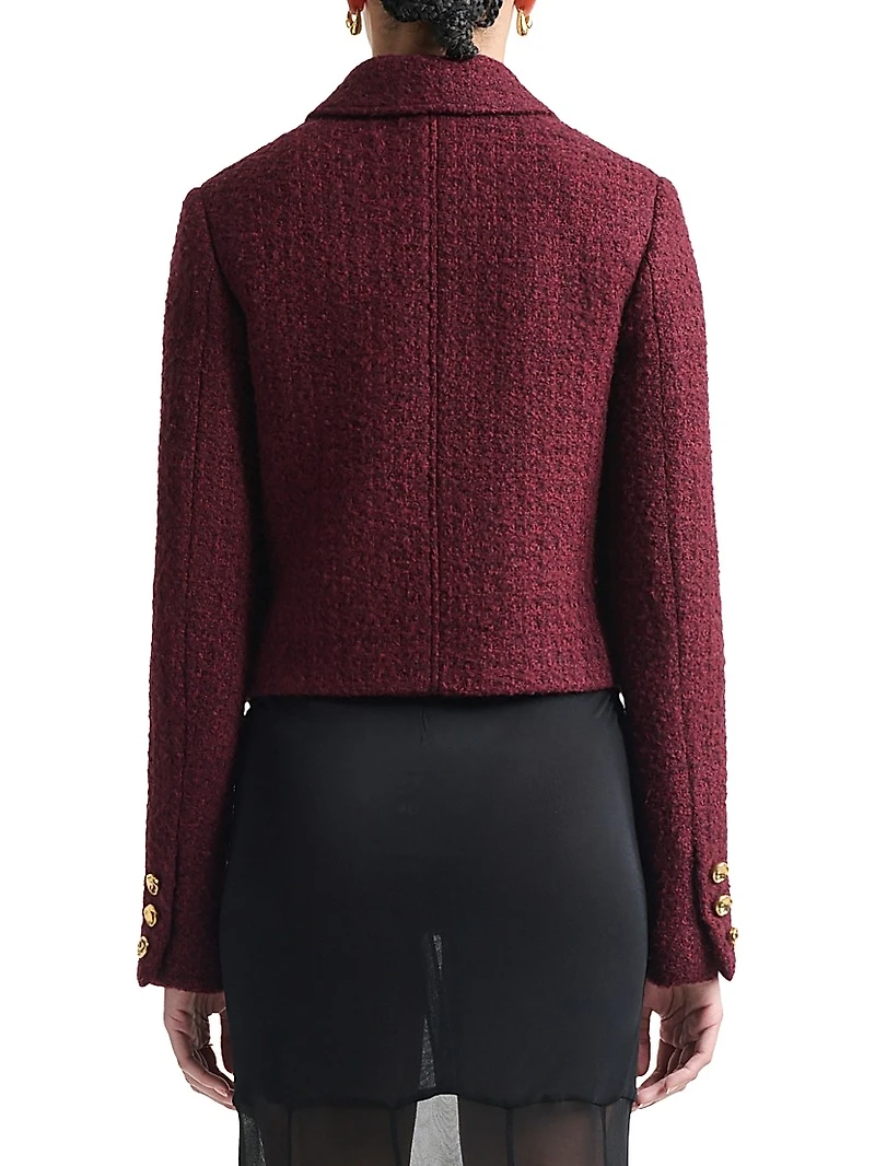 Astley Tweed Button-Front Jacket
