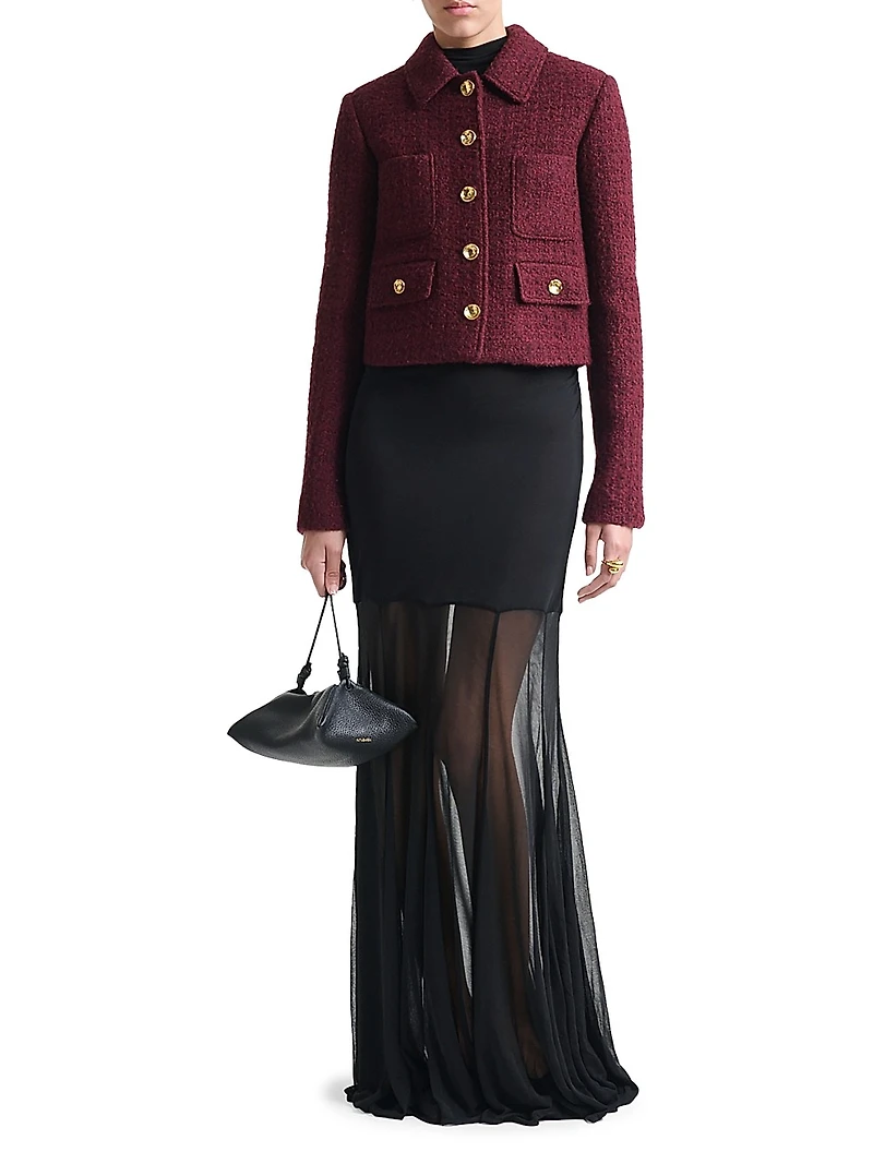 Astley Tweed Button-Front Jacket