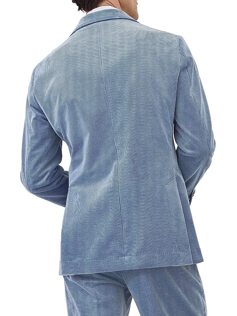 Comfort Cotton and Cashmere Corduroy Deconstructed Cavallo Blazer