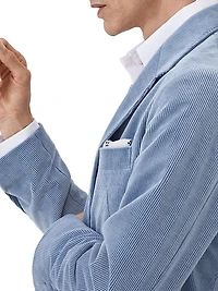 Comfort Cotton and Cashmere Corduroy Deconstructed Cavallo Blazer