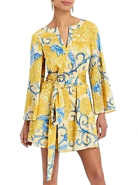 Cabo Belted Mini Caftan