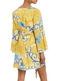 Cabo Belted Mini Caftan