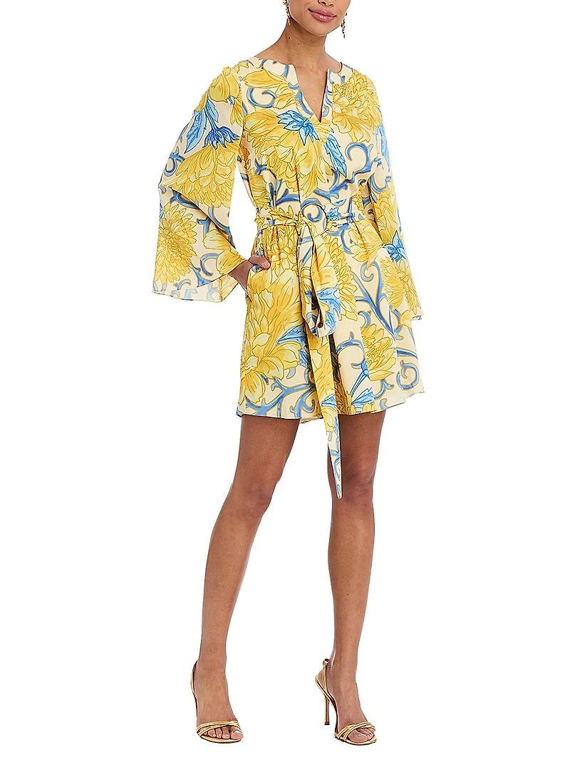 Cabo Belted Mini Caftan