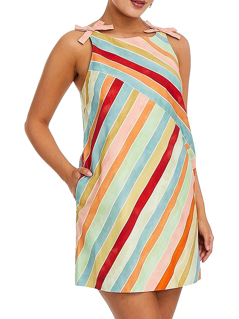 Payton Cabana Stripe Minidress