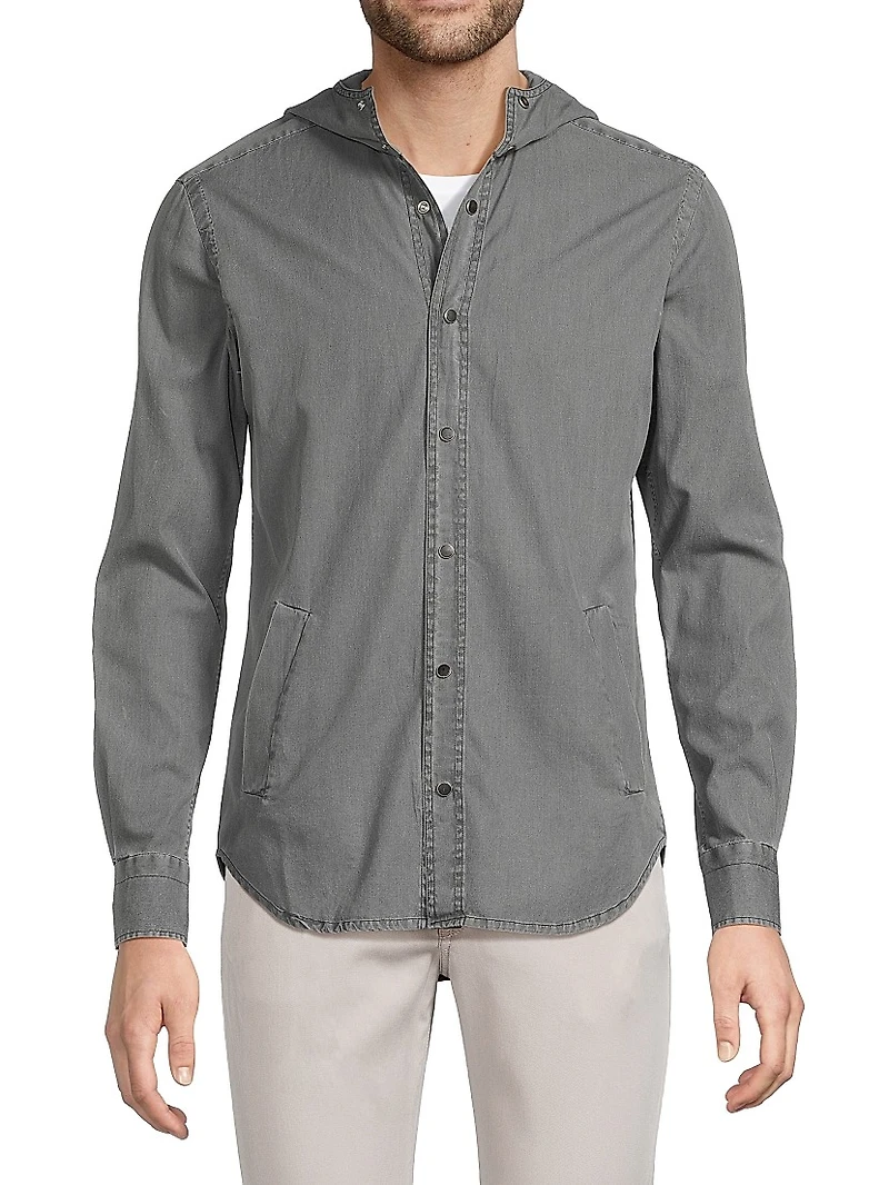Mariano Hooded Chambray Shirt