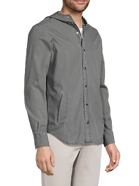 Mariano Hooded Chambray Shirt