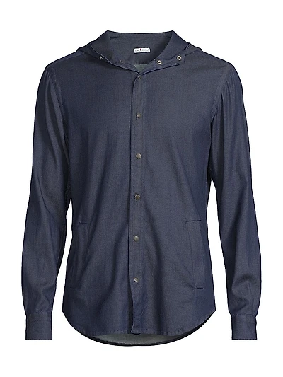 Mariano Chambray Hooded Shirt