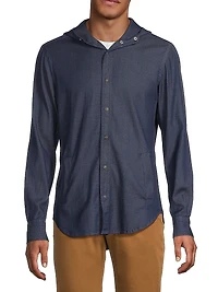 Mariano Chambray Hooded Shirt
