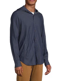 Mariano Chambray Hooded Shirt