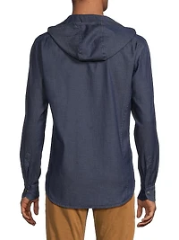 Mariano Chambray Hooded Shirt