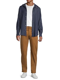 Mariano Chambray Hooded Shirt