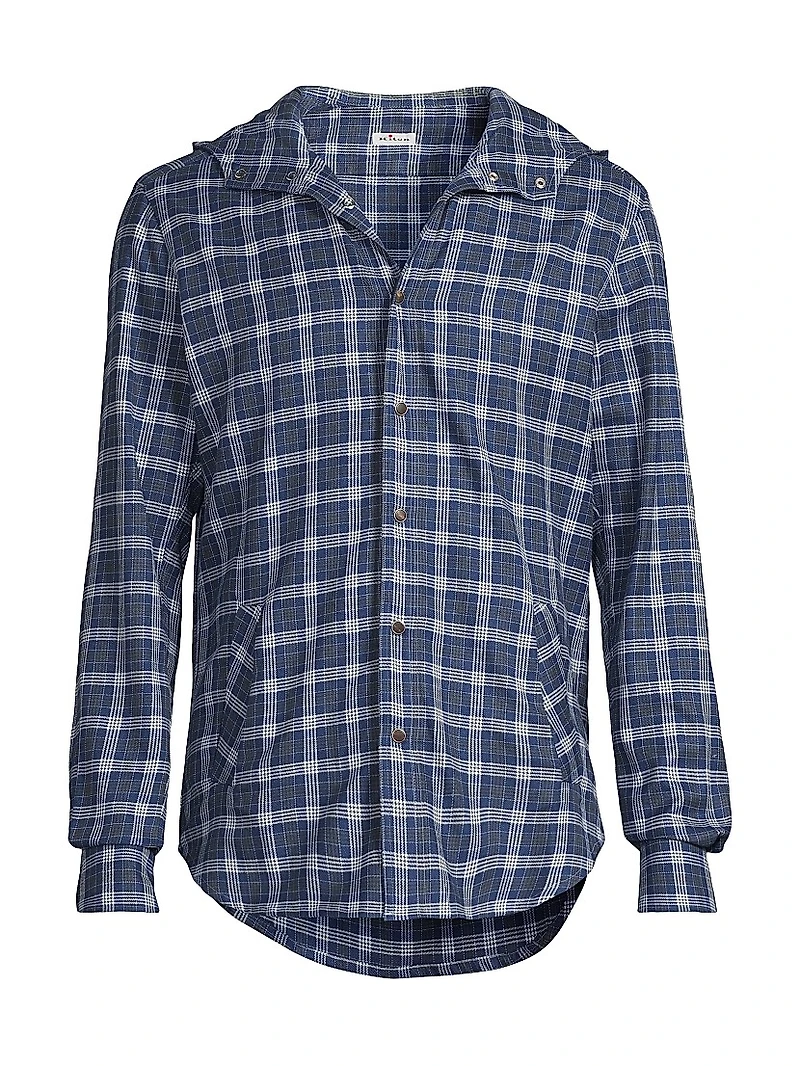 Mariano Glen Plaid Hooded Shirt