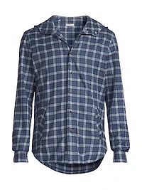 Mariano Glen Plaid Hooded Shirt