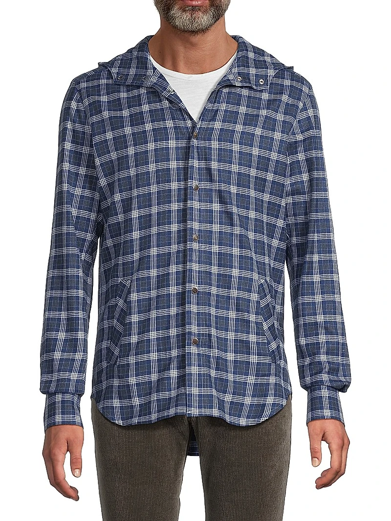 Mariano Glen Plaid Hooded Shirt