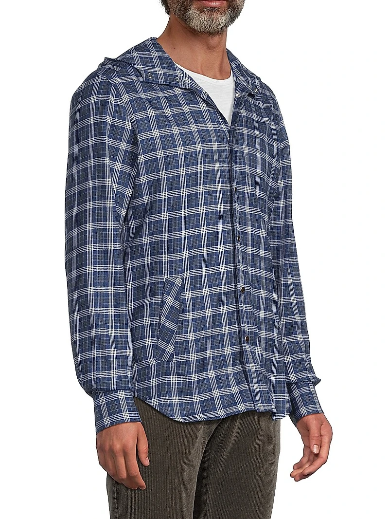 Mariano Glen Plaid Hooded Shirt